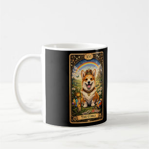 Caneca De Café O Cartão de Tarot do Corgi