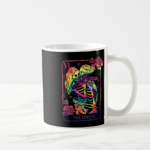 Caneca De Café O Cartão de Tarot dos Amantes Goth Tie Dye Beijand