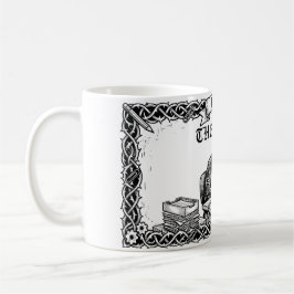 Caneca De Café O Cartão Tarot 9 to 5 | Esqueleto Corporativo Engr