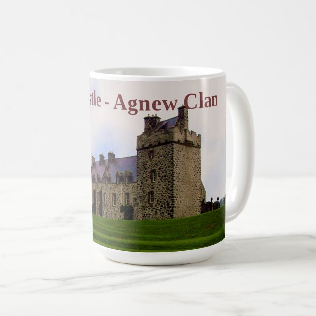 Caneca De Café O Castelo de Lochnaw da Escócia Agnew Clan (Frente Esquerda)