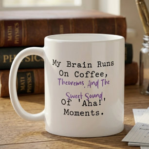 Caneca De Café O Cérebro Funciona com Teoremas de Café Momentos A