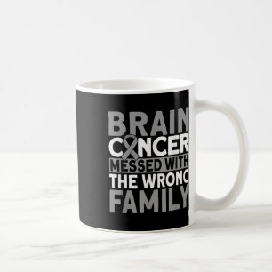 Caneca De Café O Cérebro Se Encaixa Com O Cancer Do Cérebro Da Fa