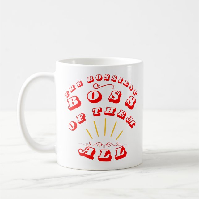 Caneca De Café O Chefe Mais Alto De Todos Eles (Esquerda)