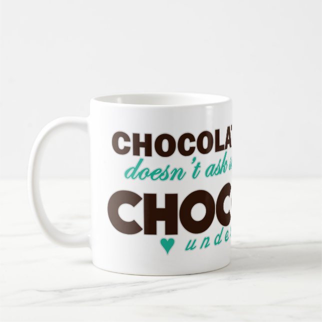 Caneca De Café O chocolate compreende [a turquesa] (Esquerda)