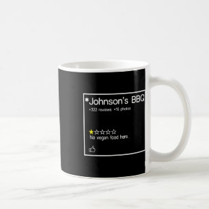 Caneca De Café O Churrasco de Johnson sem Comida vegetariana aqui