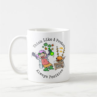 Caneca De Café O Cientista Engraçado Cita Como Um Cartoon De Prót