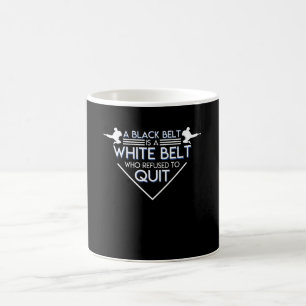 Caneca De Café O cinturão negro do karaté de Taekwondo recusou