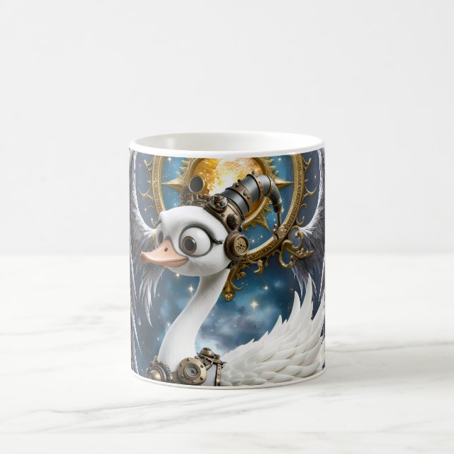 Caneca De Café O Cisne Curioso de Relógio. (Centro)