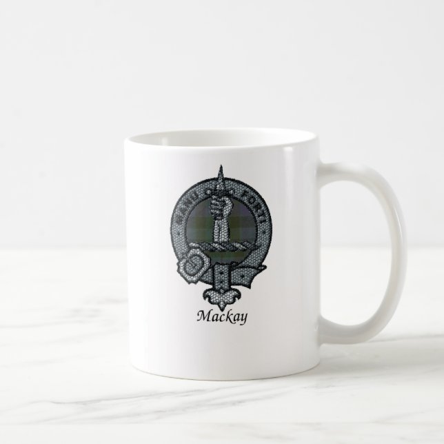 Caneca De Café O clã de Mackay Crest (Direita)