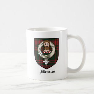 Caneca De Café O clã de Menzies Crest o Tartan do crachá