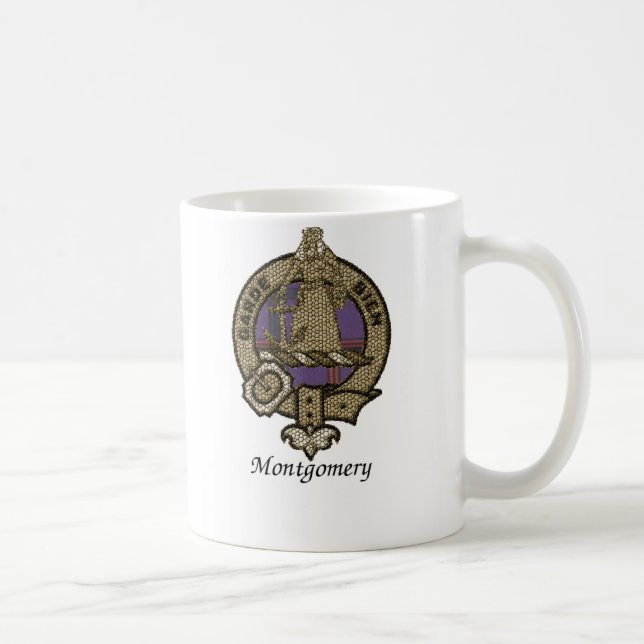 Caneca De Café O clã de Montgomery Crest (Direita)