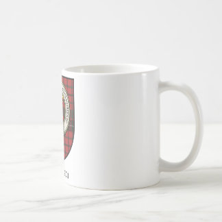 Caneca De Café O clã de Nicholson Crest o Tartan do crachá