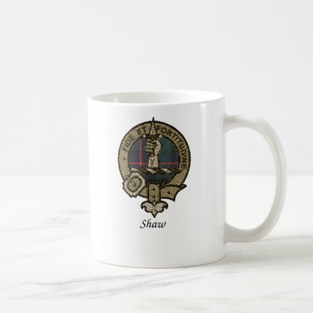 Caneca De Café O clã de Shaw Crest (Direita)