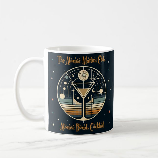 Caneca De Café O Clube Atomic Martini Coquetel Bomba Atômica (Esquerda)