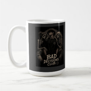 Caneca De Café “O Clube das Más Decisões: Onde o Amor se Torna Tó