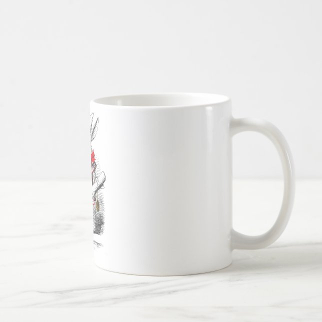 Caneca De Café O coelho branco (Direita)