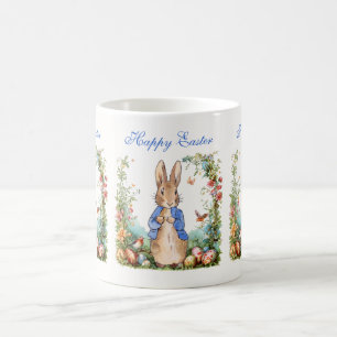 Caneca De Café O coelho da Páscoa Peter ovos da Páscoa