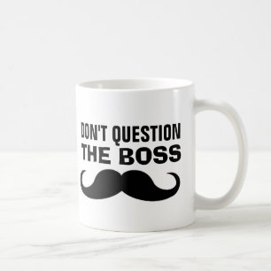 Caneca De Café O Coffee Mug do Bloco de bigode do BOSS, engraçado