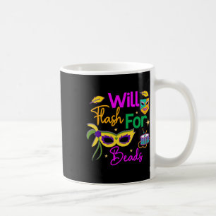 Caneca De Café O Colorir Mardi Gras Irá Piscar Para Miçanga