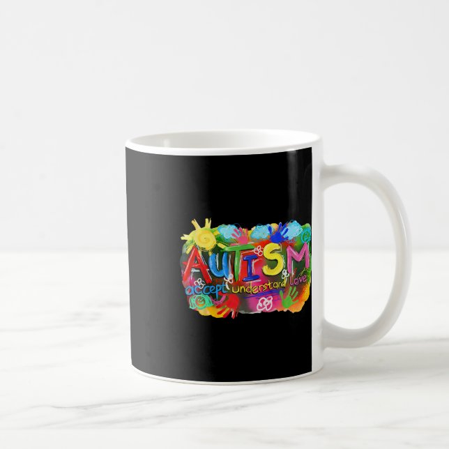 Caneca De Café O conceito de conscientização do Autismo de Brusha (Direita)