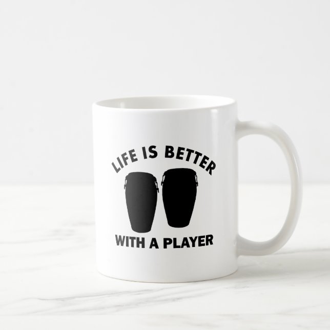 Caneca De Café O Conga rufa o design (Direita)