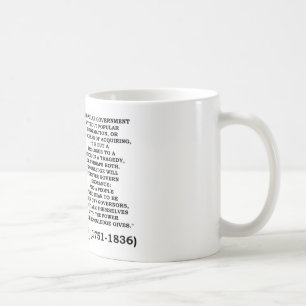 Caneca De Café O conhecimento de James Madison governa para