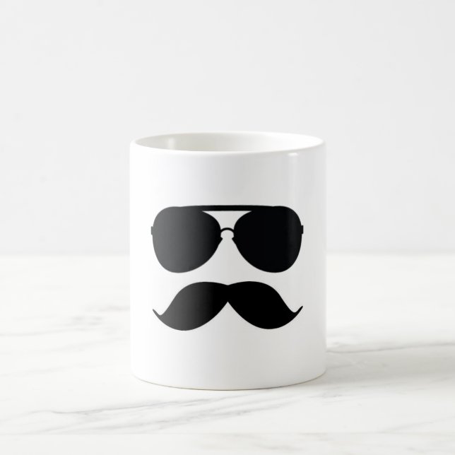 Caneca De Café O copo de café do homem do bigode (Centro)