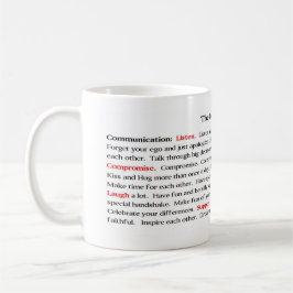 Caneca De Café O copo do manifesto dos casais