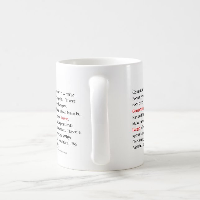Caneca De Café O copo do manifesto dos casais (Alça)