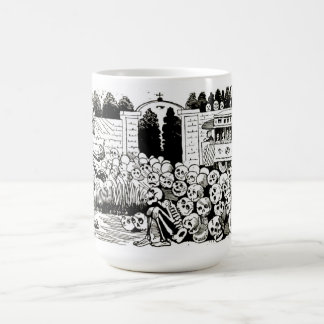 Caneca De Café O copo elétrico grande do crânio