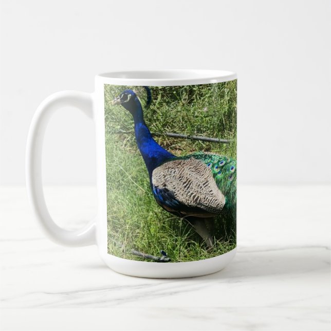 Caneca De Café O Copo Peacock da Finca Garden (Esquerda)