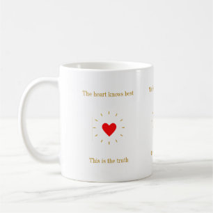 Caneca De Café O coração conhece a verdade