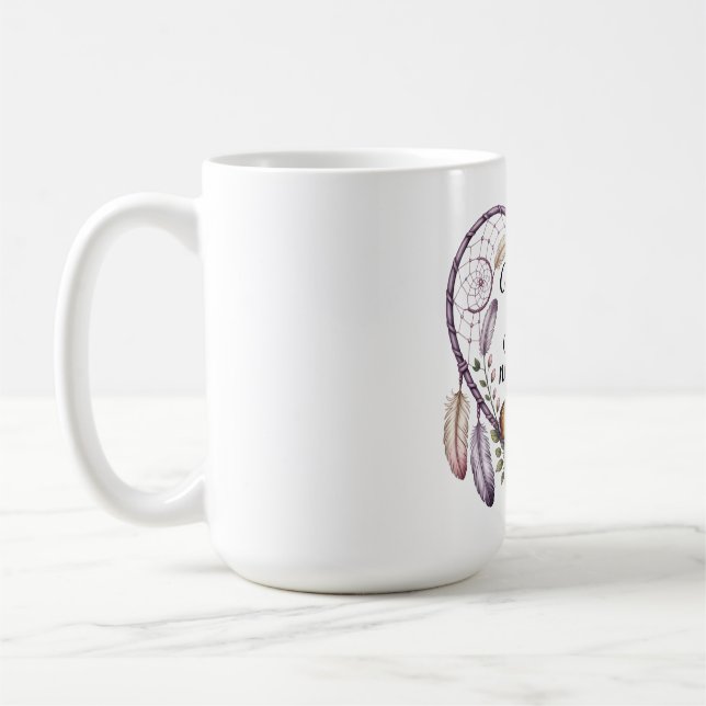 Caneca De Café O Coração da Mamãe Nunca Dorme (Esquerda)