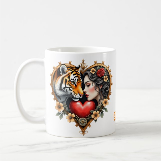 Caneca De Café O coração da natureza oculta. (Esquerda)