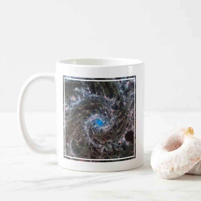 Caneca De Café O Coração Do Messier 74 (Com Donut)