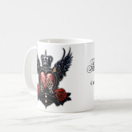 Caneca De Café O Coração Rachado: Um Epo Gótico.