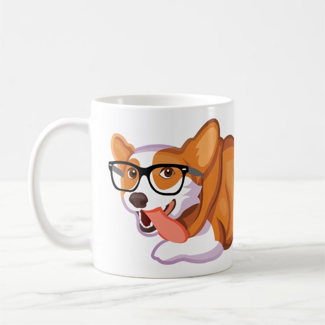Caneca De Café O Corgi Sploot (Esquerda)