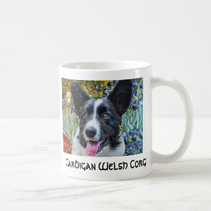 Caneca De Café O Corgi Van Gogh de Galês do casaco de lã torna