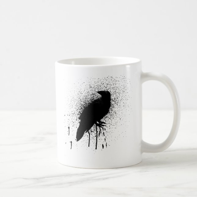 Caneca De Café O corvo preto (Direita)
