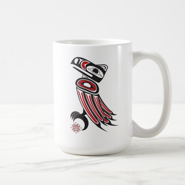 Caneca De Café O corvo rouba o sol (Direita)