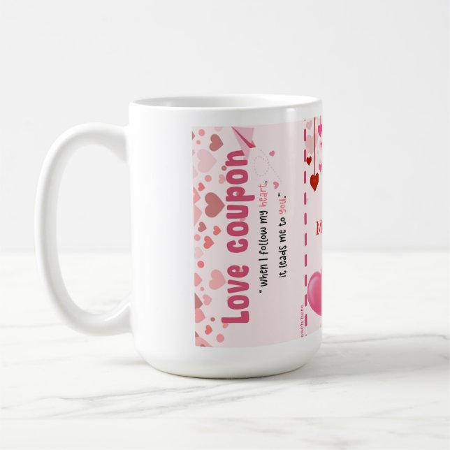 Caneca De Café O Coupon Mug do Amor (Esquerda)