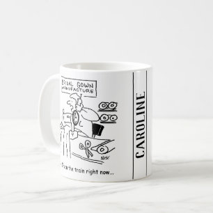 Caneca De Café O Criador de Vestidos de Casamento é "No Comboio"