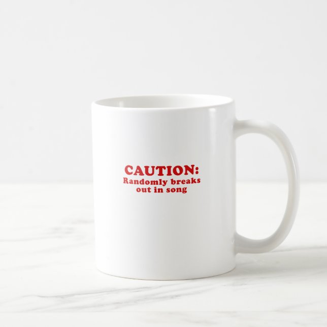 Caneca De Café O cuidado estoira aleatòria na canção (Direita)