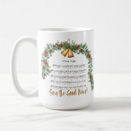 Caneca De Café O Culto HOLY NIGHT - Script Hymn 15oz