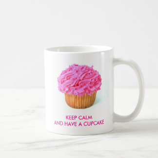 Caneca De Café o cupcake, MANTEM CALMAND PARA COMER UM CUPCAKE