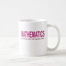Caneca De Café O _da matemática minha árvore genealógica tem