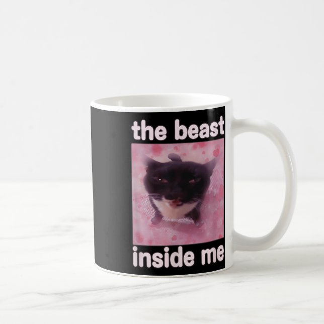 Caneca De Café O Dentro da Besta Me Engraçado Meme Gift Para Home (Direita)