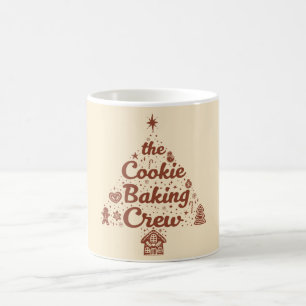 Caneca De Café O Design da Árvore de Natal da Equipe de Bolos