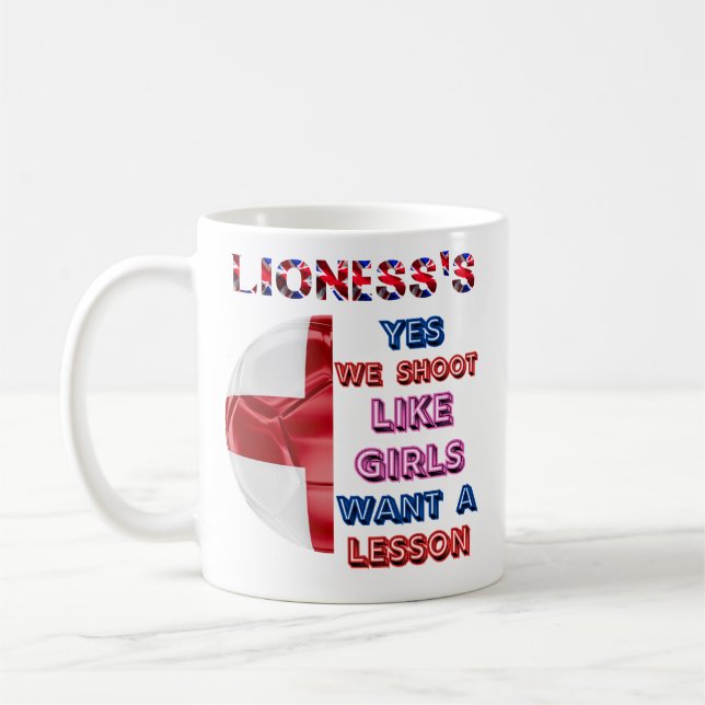 Caneca De Café O Design da Lioness dá suporte à equipe (Esquerda)