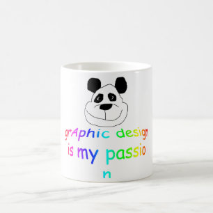 Caneca De Café O Design gráfico é meu Passion Mug
